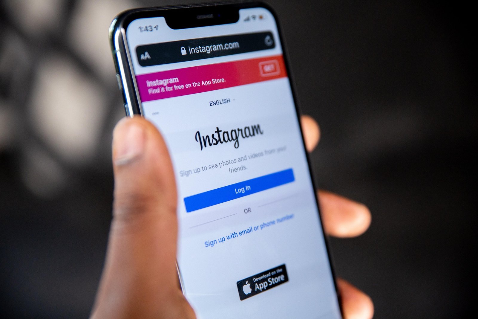 instagram template phone mockup